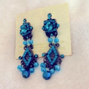 Georgianni Designs- Turquoise hand made Swarovski designer Dangle